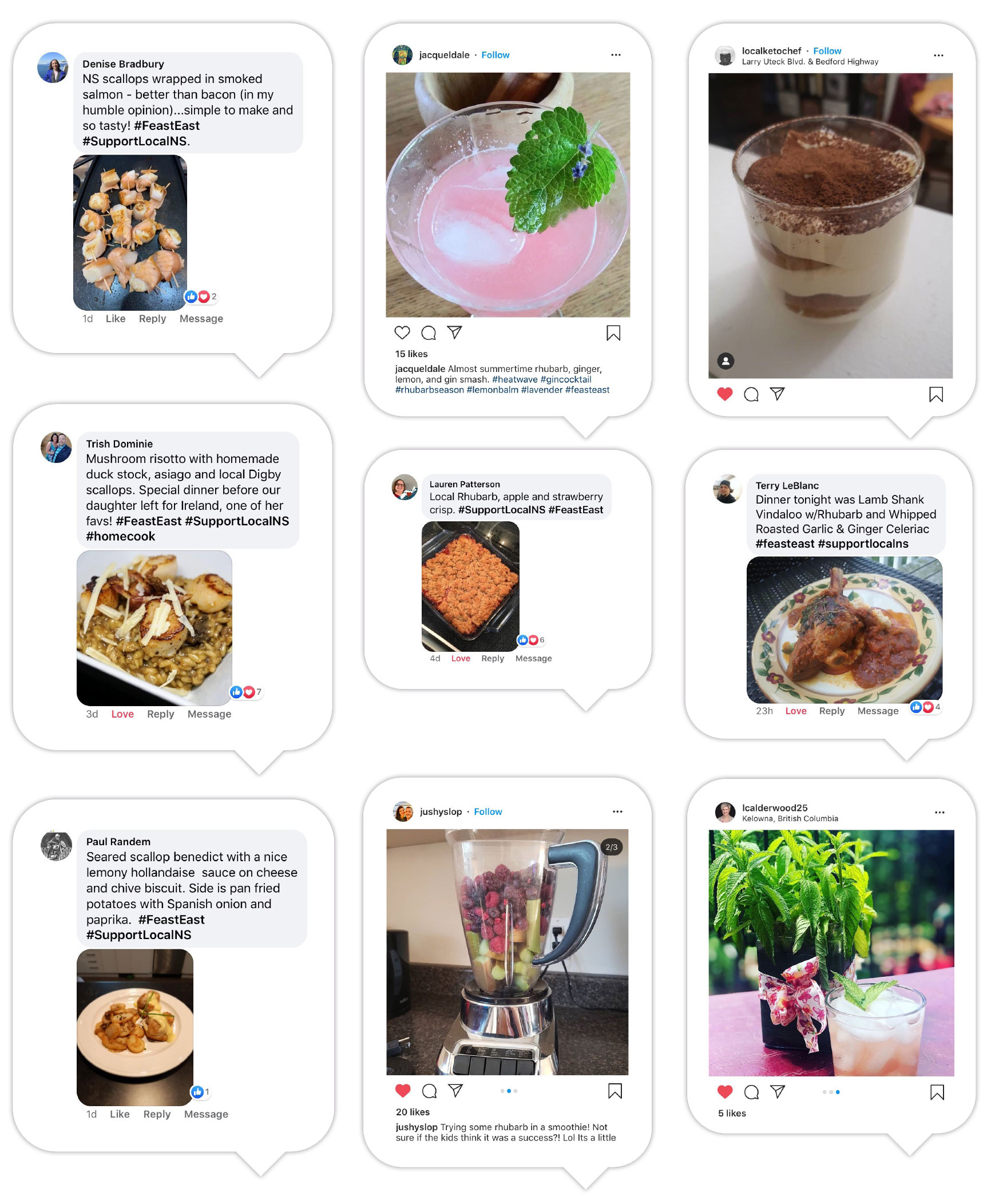 A sample of some Feast of the East submissions